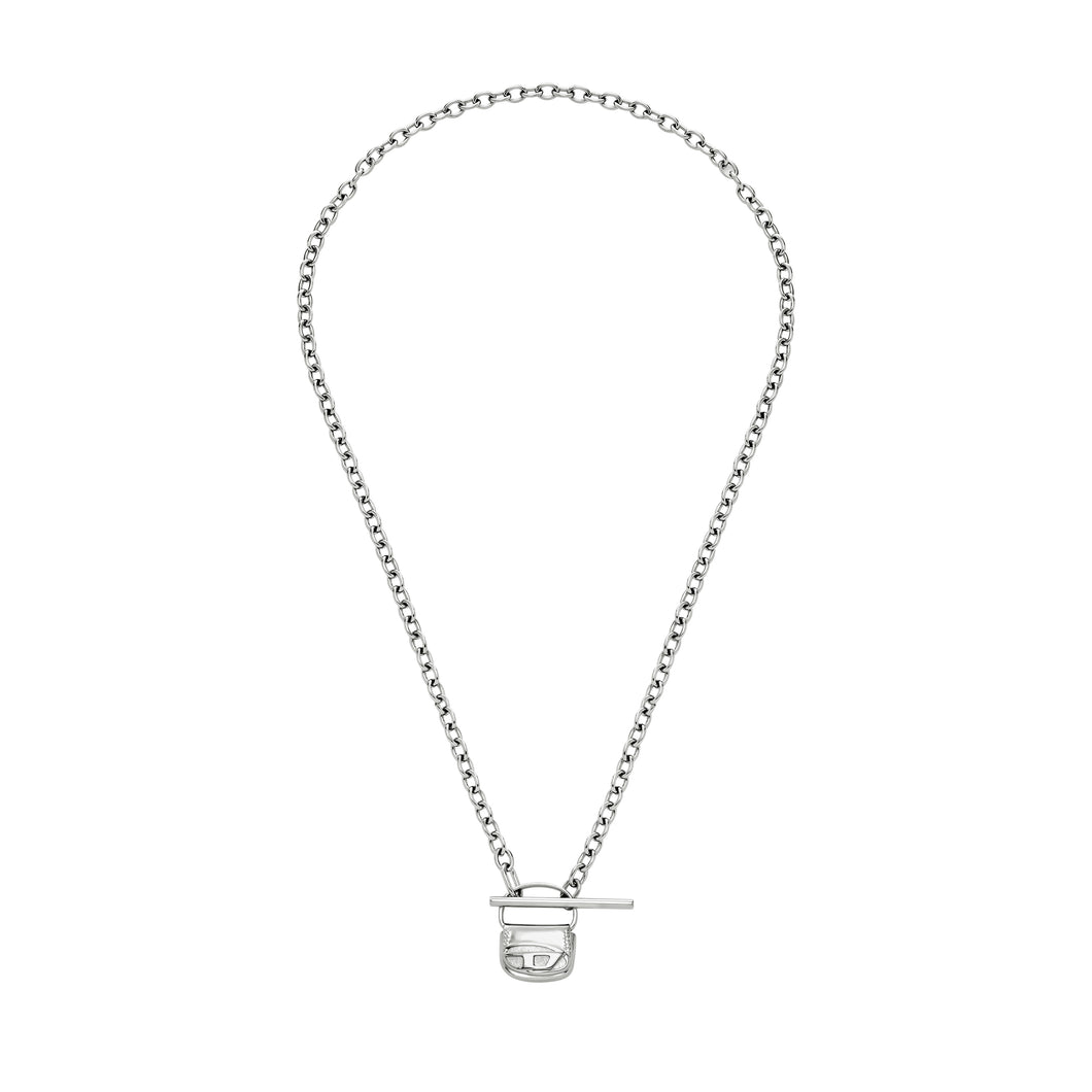 Diesel Silver Tone Necklace DX1593040