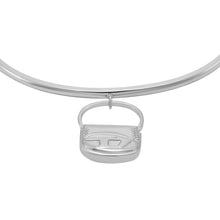 Load image into Gallery viewer, Diesel Oval D Logo Silver-Tone Bracelet DX1621040
