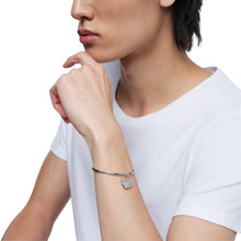 Load image into Gallery viewer, Diesel Oval D Logo Silver-Tone Bracelet DX1621040
