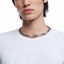 Load image into Gallery viewer, Diesel D Logo Silver-Tone Necklace DX1626040
