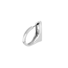 Load image into Gallery viewer, Diesel D Logo Silver-Tone Earring DX1628040
