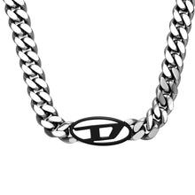 Load image into Gallery viewer, Diesel Oval D LogoTwo-Tone Necklace DX1635931
