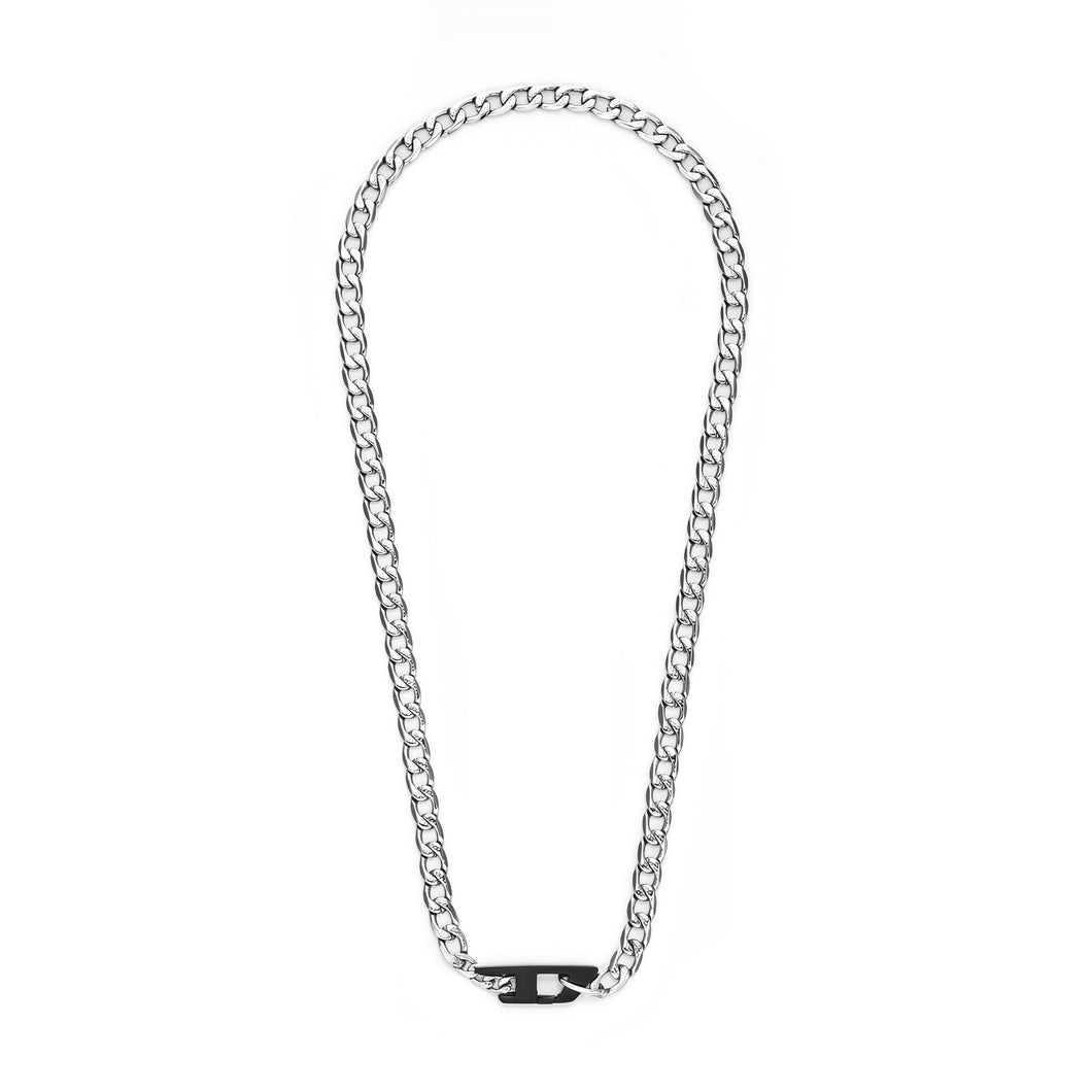 Diesel D Logo Two-Tone Necklace DX1636931