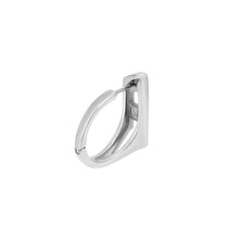 Load image into Gallery viewer, Diesel D Logo Silver-Tone Earring DX1637040
