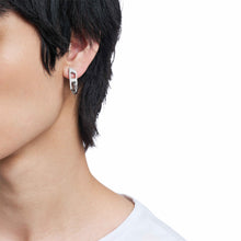 Load image into Gallery viewer, Diesel D Logo Silver-Tone Earring DX1637040
