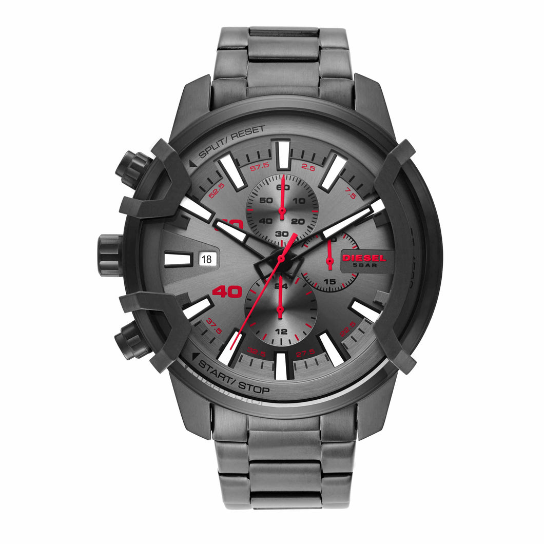 Diesel Griffed Gun-Metal Chronograph Watch DZ4586