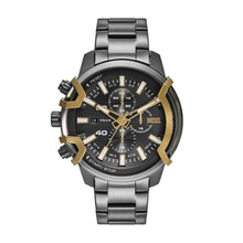 Load image into Gallery viewer, Diesel Griffed Gun-Metal Chronograph Watch DZ4668
