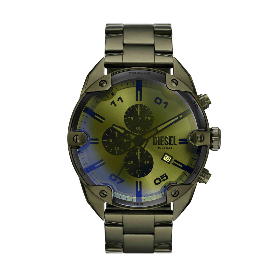 Diesel Spiked Green Chronograph Watch DZ4670