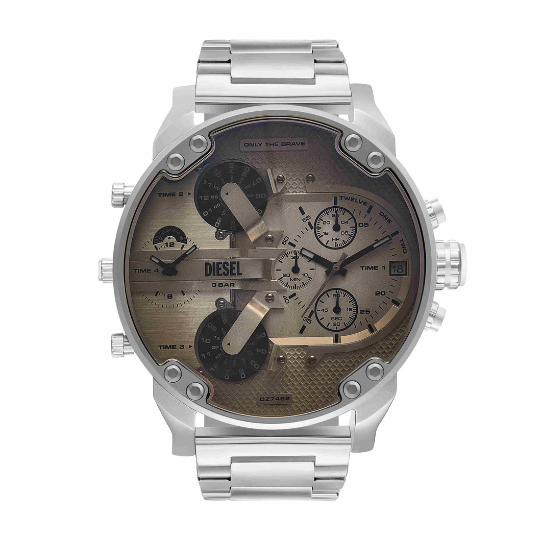 Diesel Mr. Daddy 2.0 Silver Chronograph Watch DZ7482