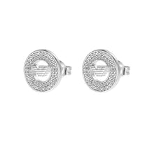 Load image into Gallery viewer, Emporio Armani Key Basics Silver Tone Earring
