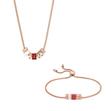 Load image into Gallery viewer, Emporio Armani Red Lacquer Components Necklace EGS2933221SET
