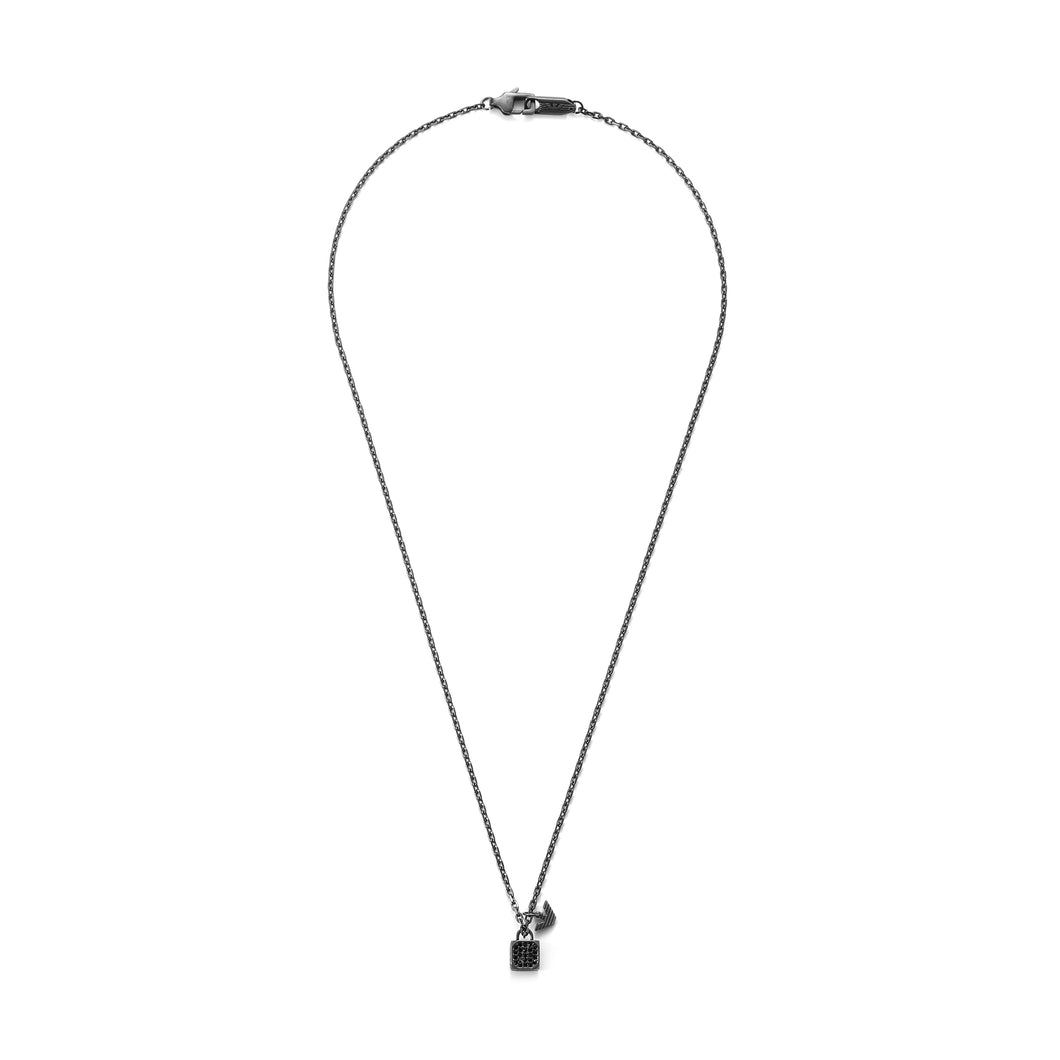 Emporio Armani Gunmetal Necklace