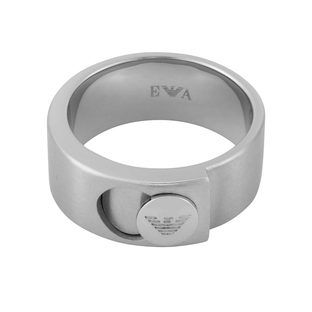 Emporio Armani Silver Tone Ring EGS3090040