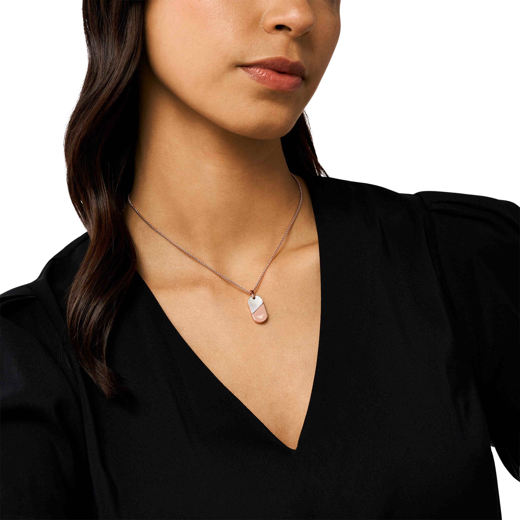 Emporio Armani Rose Gold Tone Pendant – Watch Station