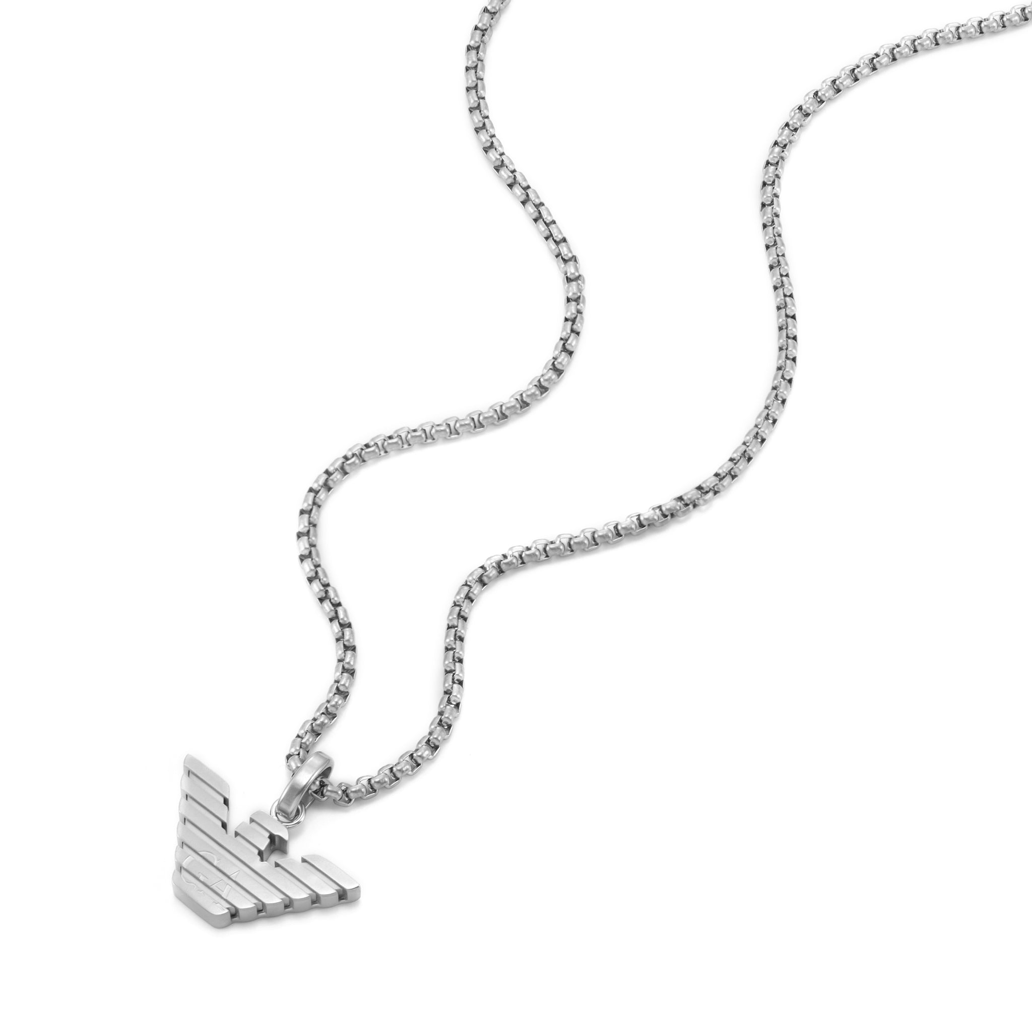 アクセサリー 00s EMPORIO ARMANI Silver Necklace Emporio Armani Silver Cubic Zirconia Necklace | 0138081