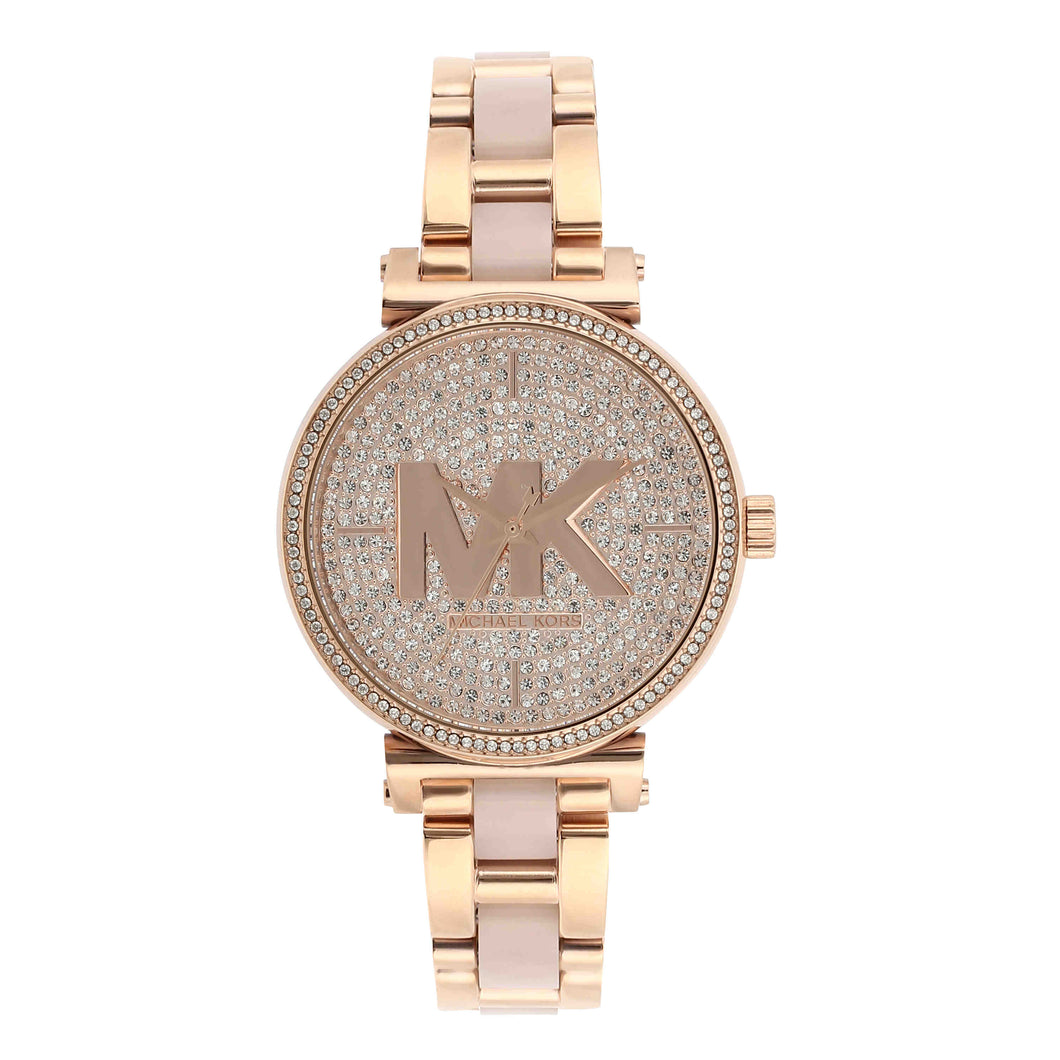 Michael Kors Sofie Rose Gold-Tone Analogue Watch MK4336