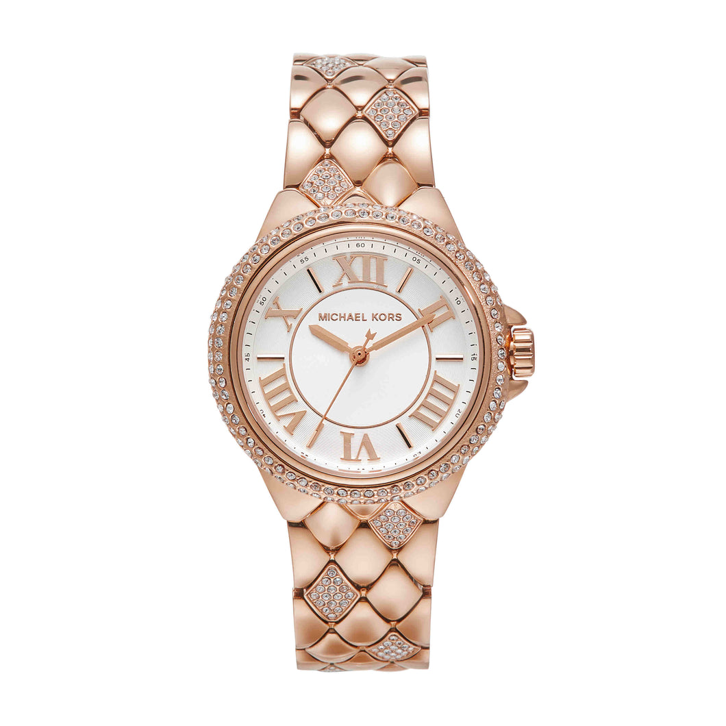 Michael Kors Camille Rose Gold Tone Analogue Watch MK4810