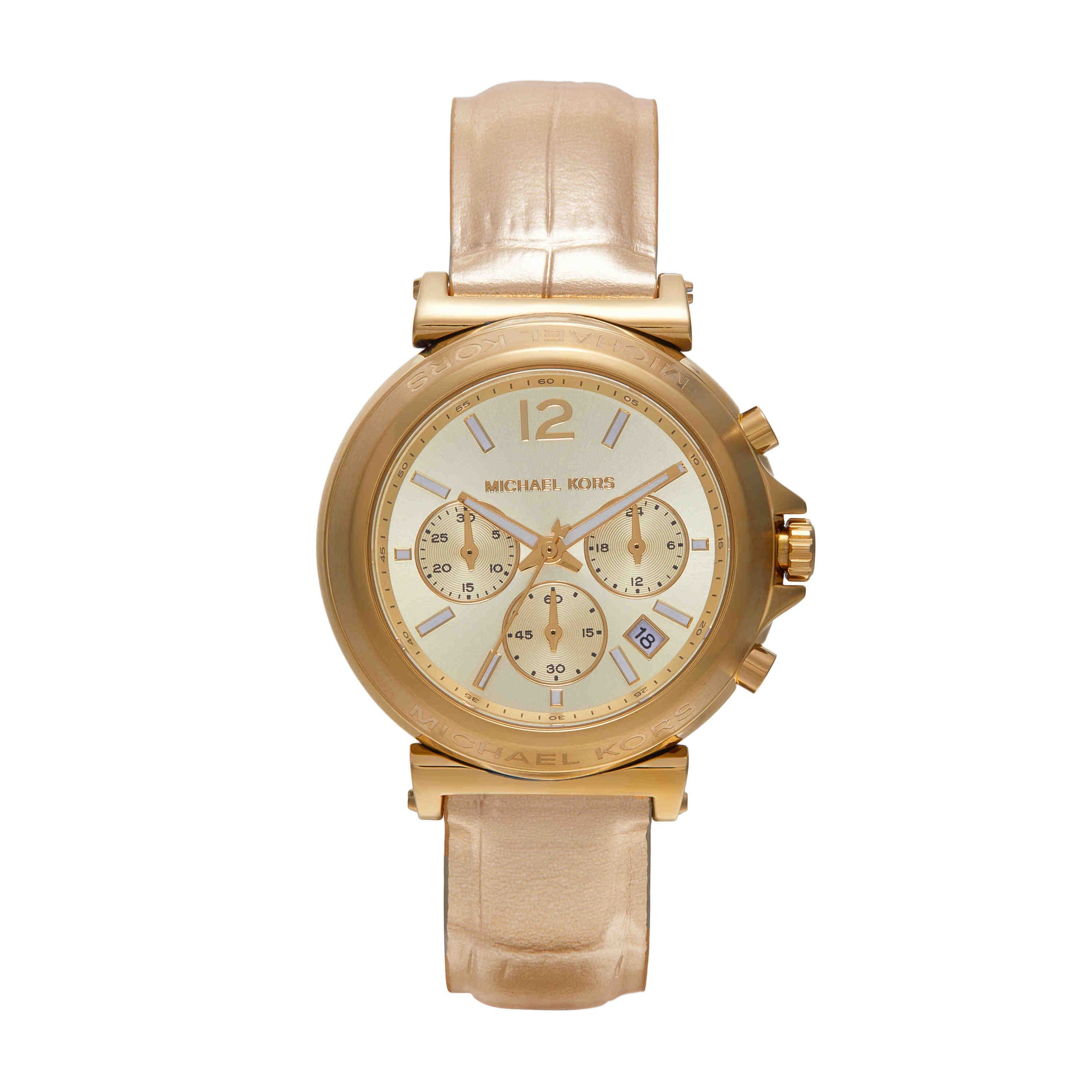 Michael Kors Maren Gold Tone Chronograph Watch MK7508