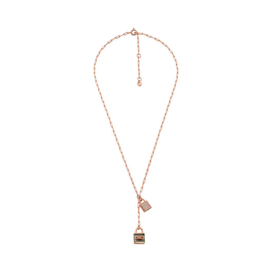 Michael Kors Premium Rose Gold Tone Necklace MKC1741TN791