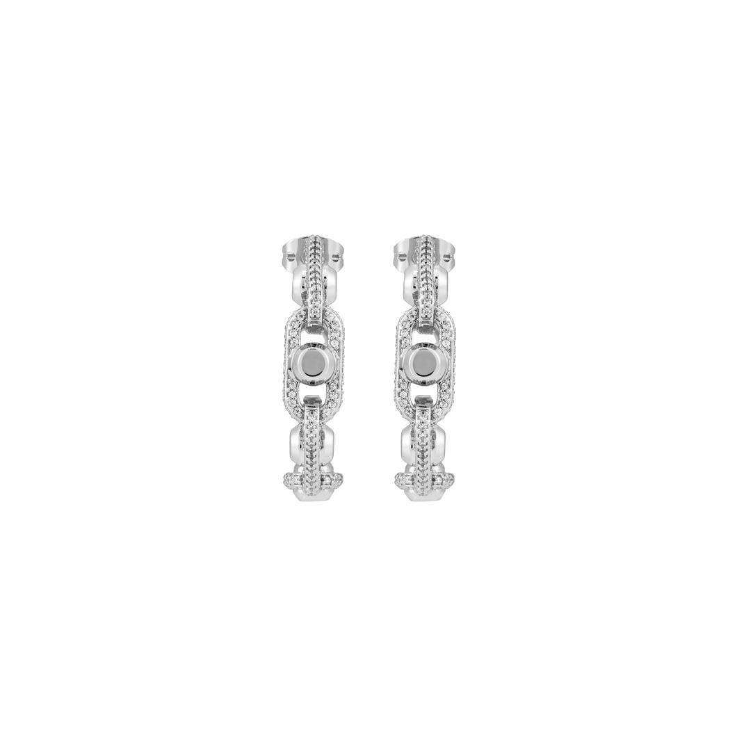 Michael Kors Premium Silver Tone Earring MKJ8407CZ040