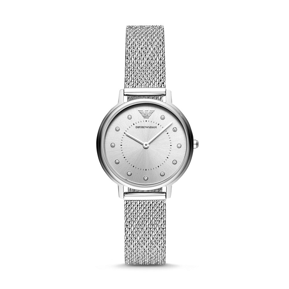 Emporio Armani Women's Two-Hand Stainless Steel Watch AR11128