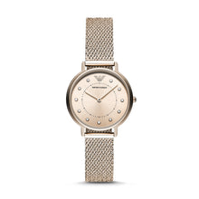 Load image into Gallery viewer, Emporio Armani Women&#39;s Two-Hand Pink Stainless Steel Watch AR11129
