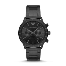 Load image into Gallery viewer, Emporio Armani Men&#39;s Chronograph Black Stainless Steel Watch AR11242
