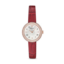Load image into Gallery viewer, Emporio Armani Two-Hand Red Leather Watch AR11357
