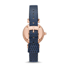 Load image into Gallery viewer, Emporio Armani Two-Hand Blue Leather Watch AR11468

