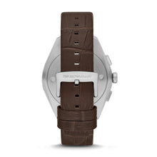 Load image into Gallery viewer, Emporio Armani Chronograph Brown Leather Watch AR11482
