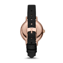 Load image into Gallery viewer, Emporio Armani Three-Hand Black Leather Watch AR11485
