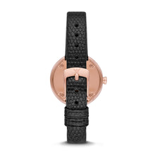 Load image into Gallery viewer, Emporio Armani Two-Hand Black Leather Watch AR11493
