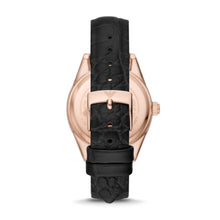 Load image into Gallery viewer, Emporio Armani Three-Hand Date Black Leather Watch AR11505
