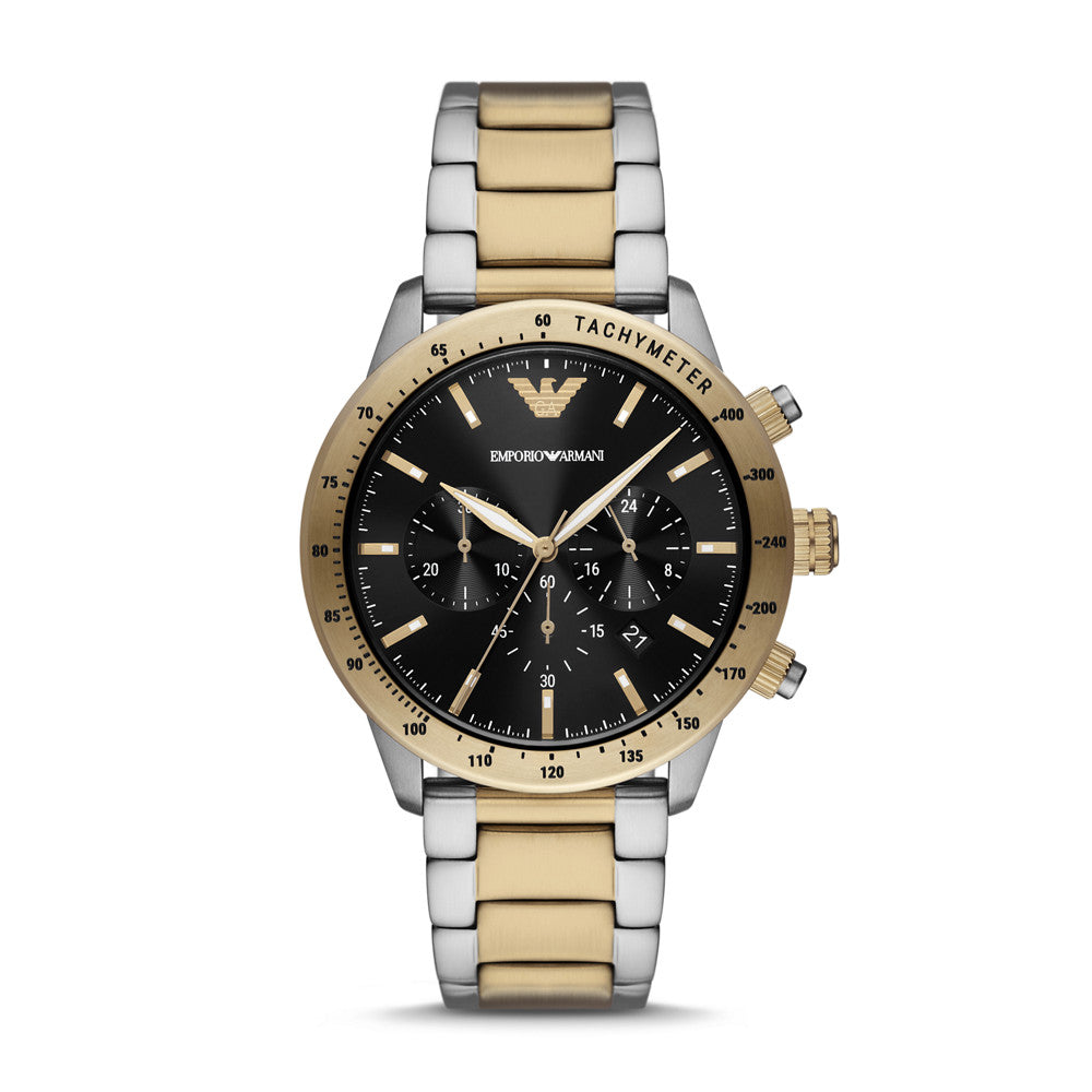 Emporio Armani Chronograph Two-Tone Stainless Steel Watch AR11521