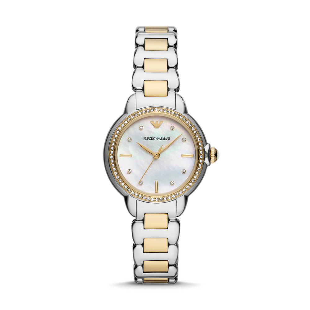 Emporio Armani Three-Hand Two-Tone Stainless Steel Watch AR11524