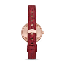 Load image into Gallery viewer, Emporio Armani Two-Hand Red Leather Watch AR11532
