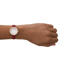 Load image into Gallery viewer, Emporio Armani Two-Hand Red Leather Watch AR11532
