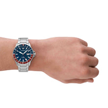 Load image into Gallery viewer, Emporio Armani GMT Dual Time Stainless Steel Watch AR11590
