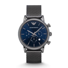 Load image into Gallery viewer, Emporio Armani Men&#39;s Chronograph Gunmetal Stainless Steel Watch AR1979

