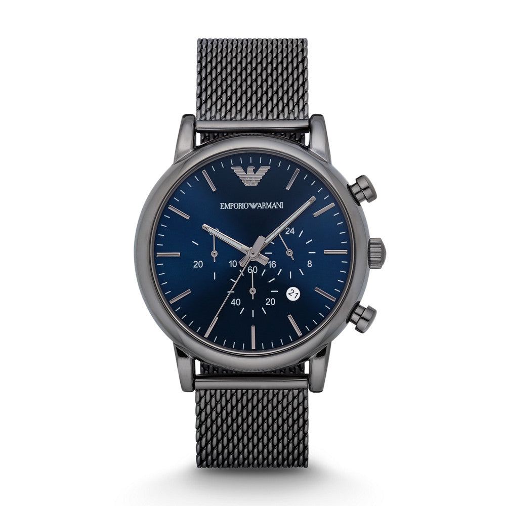Emporio Armani Men's Chronograph Gunmetal Stainless Steel Watch AR1979