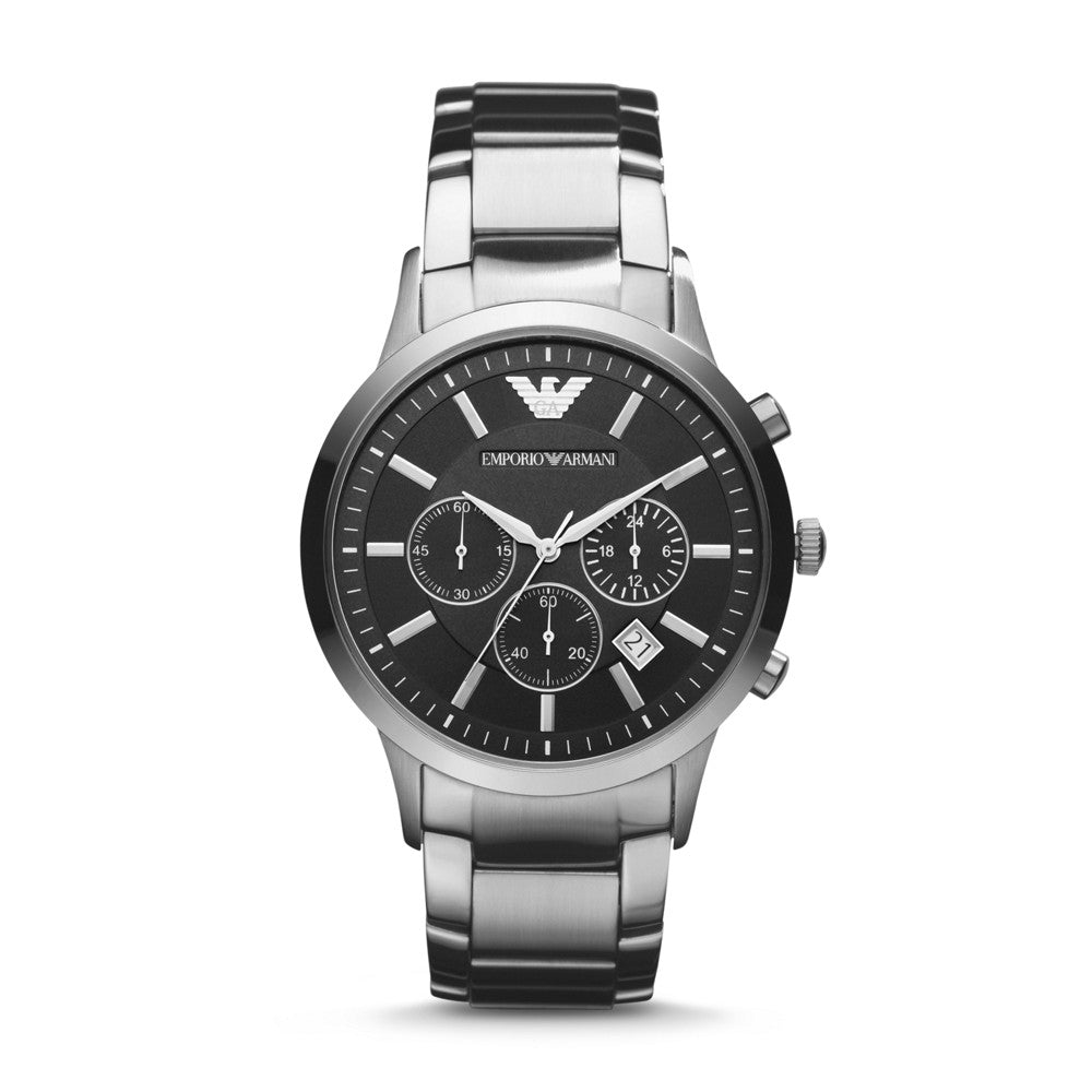 Emporio Armani Men's Two-Hand Stainless Steel Watch AR2434