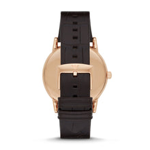Load image into Gallery viewer, Emporio Armani Three-Hand Date Brown Leather Watch AR2502
