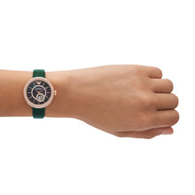 Load image into Gallery viewer, Emporio Armani Automatic Green Leather Watch AR60069
