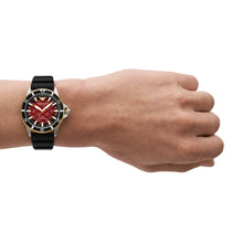 Load image into Gallery viewer, Automatic Black Silicone Watch AR60070
