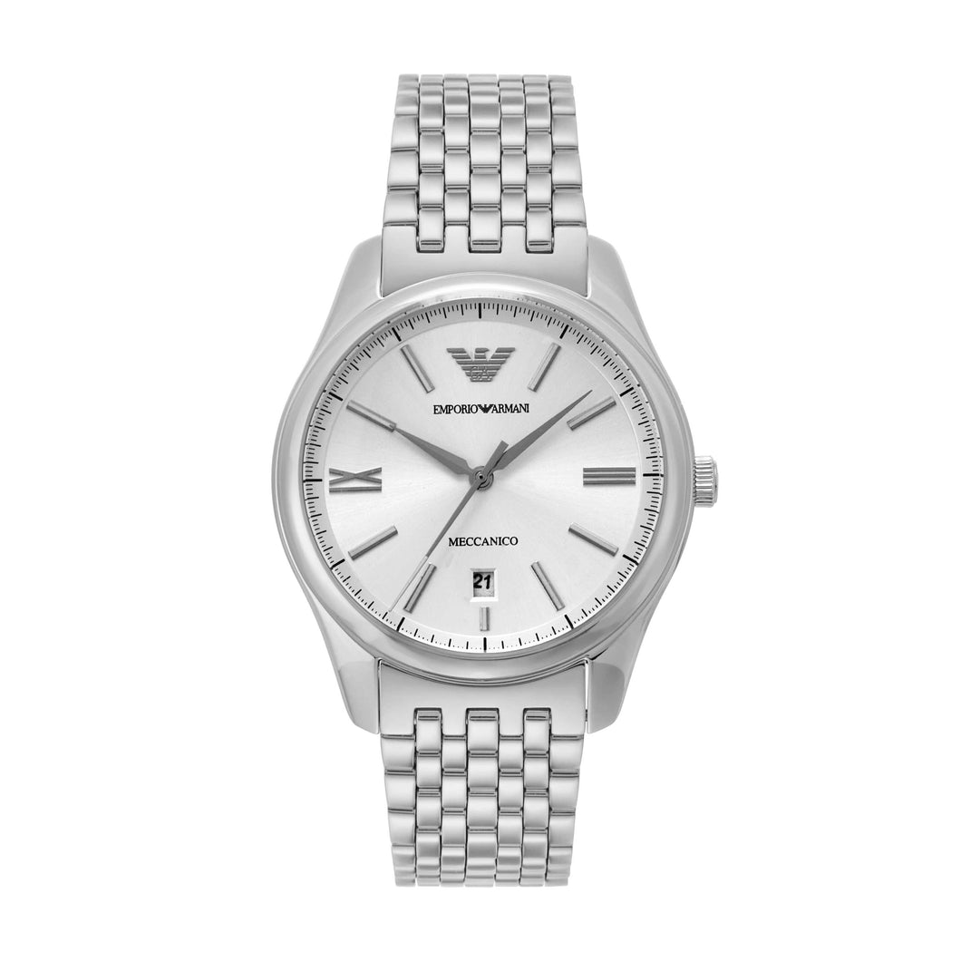 Emporio Armani Automatic Three-Hand Date Stainless Steel Watch AR60076