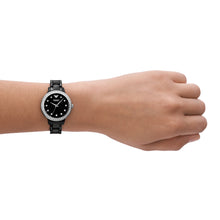 Load image into Gallery viewer, Emporio Armani Three-Hand Black Ceramic Watch AR70008
