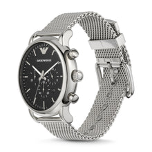 Load image into Gallery viewer, Emporio Armani Chronograph Stainless Steel Mesh Watch and Bracelet Set AR80062SET
