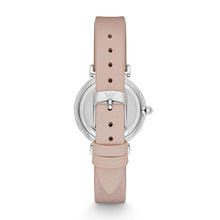 Load image into Gallery viewer, Emporio Armani Women&#39;s Two-Hand Pink Leather Watch AR8039
