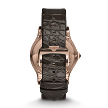 Load image into Gallery viewer, Emporio Armani Swiss Men&#39;s Automatic Brown Alligator Watch ARS3401
