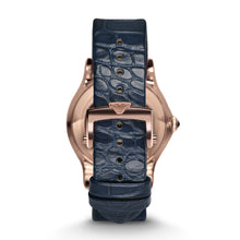 Load image into Gallery viewer, Emporio Armani Swiss Automatic Blue Alligator Watch ARS3406
